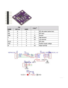 Módulo Potenciometro Digital GODIYMODULES TPL0501 100K SPI 2