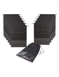 Set de 12 Bolsas de Viaje para Zapatos Negras - Organizador