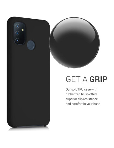 Funda de Silicona TPU kwmobile para OnePlus Nord N100 - Negro