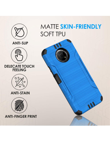Funda HRWireless para Nokia G300 5G 6.5" Azul Minimalista