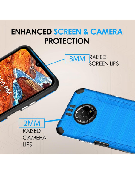 Funda HRWireless para Nokia G300 5G 6.5" Azul Minimalista Funda HRWireless para Nokia G300 5G 6.5" Azul Minimalista