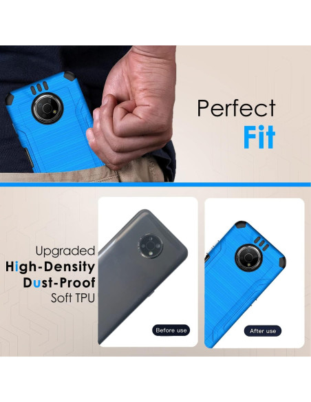 Funda HRWireless para Nokia G300 5G 6.5" Azul Minimalista Funda HRWireless para Nokia G300 5G 6.5" Azul Minimalista