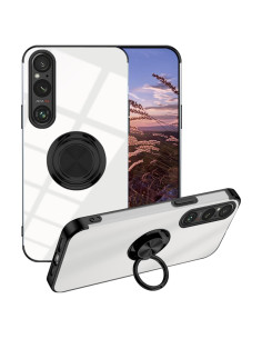 Funda Protectora Sony Xperia 1 V Wousunly Negra con Soporte