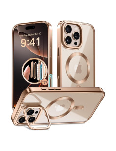 Funda Magnética GolbinBox para iPhone 16 Pro 6.3" Oro Rosa