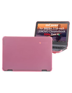 Funda Dura iPearl Rosa para Lenovo 500e Chromebook 11.6"
