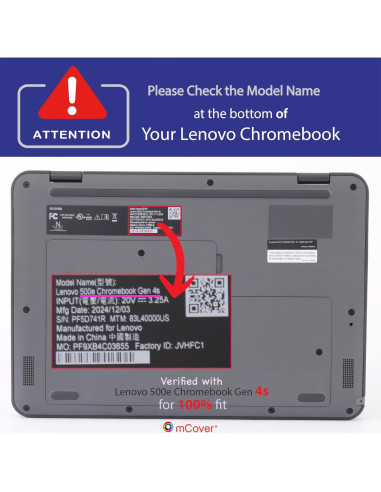 Funda Dura iPearl Rosa para Lenovo 500e Chromebook 11.6"