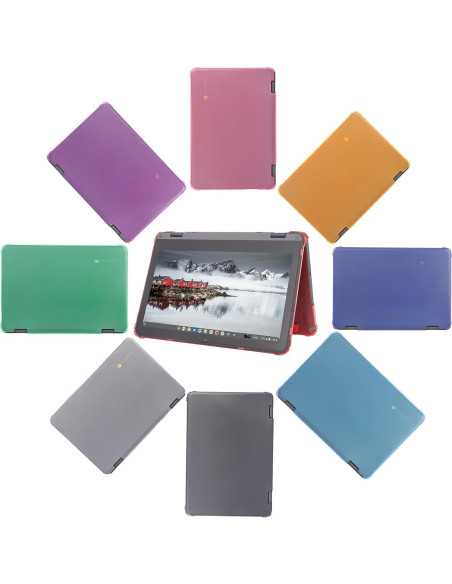 Funda Dura iPearl Rosa para Lenovo 500e Chromebook 11.6"