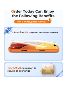 Funda Magnética CHICLADY para iPhone 17 Pro Max Naranja 2