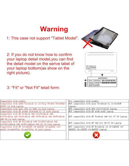 Funda Protectora Alapmk para Laptop 14" - ASUS, Dell, HP