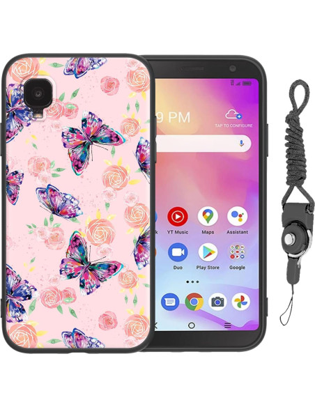 Funda Protectora Slim Nuouxoco para Alcatel TCL A3 - Mariposa Rosa Funda Protectora Slim Nuouxoco para Alcatel TCL A3 - Mariposa Rosa