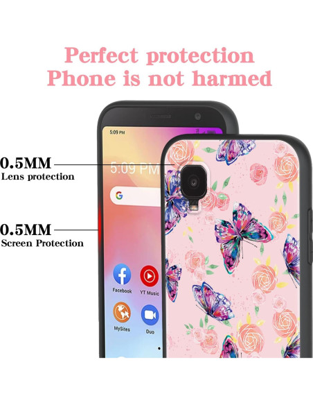Funda Protectora Slim Nuouxoco para Alcatel TCL A3 - Mariposa Rosa Funda Protectora Slim Nuouxoco para Alcatel TCL A3 - Mariposa Rosa