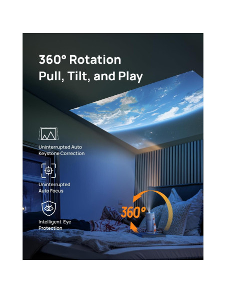 Proyector Láser XGIMI MoGo 4 - 550 Lúmenes, Google TV, 5h Batería