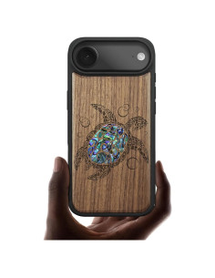 Funda Magnética Carveit para iPhone Air - Madera Grabada Tortuga