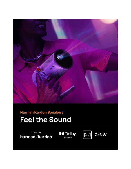 Proyector Láser XGIMI MoGo 4 - 550 Lúmenes, Google TV, 5h Batería