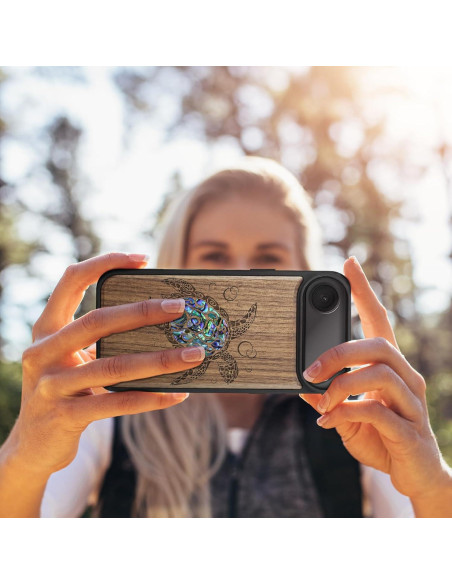 Funda Magnética Carveit para iPhone Air - Madera Grabada Tortuga Funda Magnética Carveit para iPhone Air - Madera Grabada Tortuga