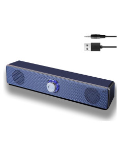 Altavoces de Computadora USB Yutech Estéreo 0.33kg Plug-n-Play