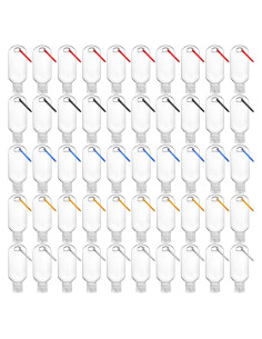 Kingrol 50 Botellas de Plástico Rellenables 60 ml para Viaje