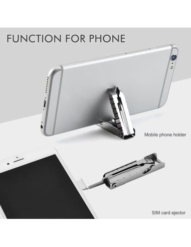 2 Paquetes Llaveros Multi Herramienta Eggeil 11-en-1 Acero Inoxidable