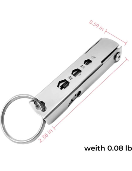 2 Paquetes Llaveros Multi Herramienta Eggeil 11-en-1 Acero Inoxidable