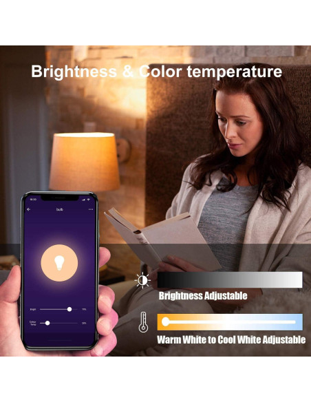 Bombilla Inteligente Boxlood RGB 7W E26 Paquete de 6