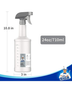 Botellas de Spray MR.SIGA 710ml Reutilizables Paquete de 3 2