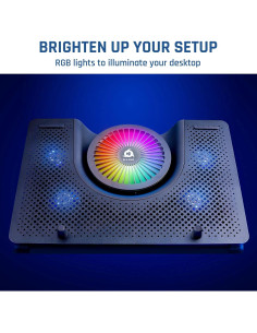 KLIM Nova Base de Enfriamiento para Laptop hasta 43 cm - RGB 2