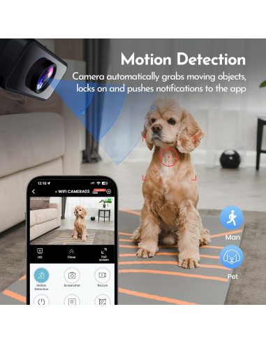 Cámara Mini Braload 4K con Visión Nocturna y Detección de Movimiento