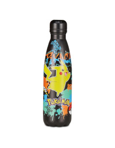Termo de Acero Inoxidable Pokémon Siete 500ml Negro