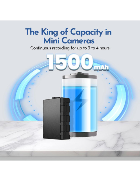 Cámara Mini Braload 4K con Visión Nocturna y Detección de Movimiento