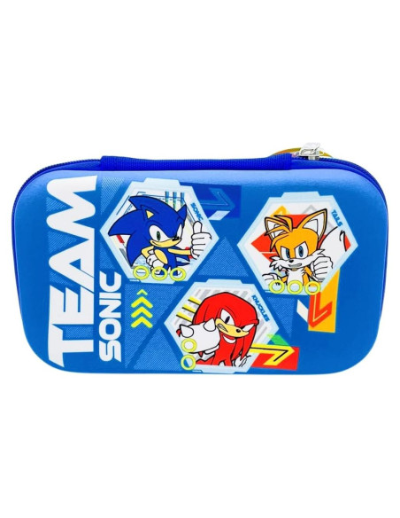 Estuche de Lápices Sonic UPD Azul Resistente 21.6x12.7cm