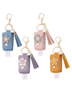 4 Llaveros Desinfectante de Manos 30ml GTILE - Colores Variados