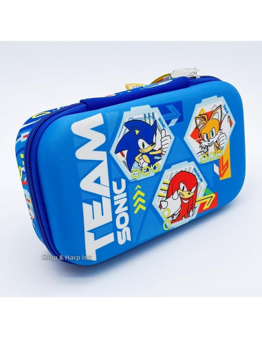 Estuche de Lápices Sonic UPD Azul Resistente 21.6x12.7cm