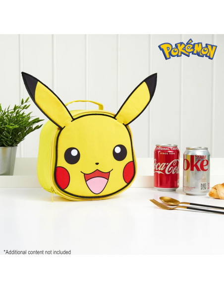 Bolsa de Almuerzo Aislada Pokémon Pikachu Amarillo 3.8L