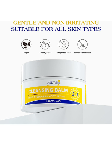 Bálsamo Limpiador 3 en 1 ASDToTio 40g - Desmaquillante Natural