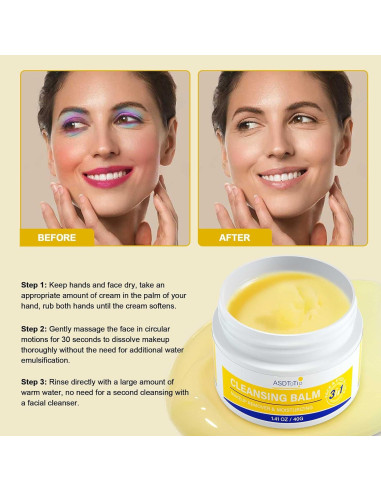 Bálsamo Limpiador 3 en 1 ASDToTio 40g - Desmaquillante Natural