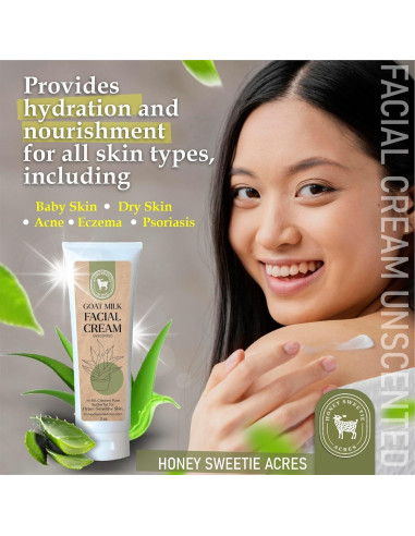 Crema Facial Hidratante Honey Sweetie Acres 56.7 g - Sin Fragancia
