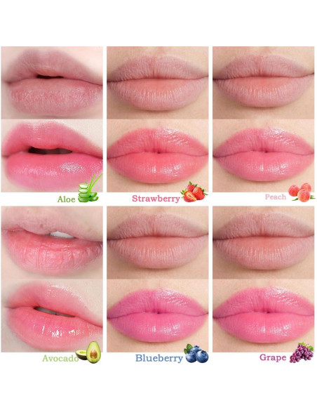 BINGBRUSH Pintalabios Hidratante Cambia de Color 6Pcs Set BINGBRUSH Pintalabios Hidratante Cambia de Color 6Pcs Set