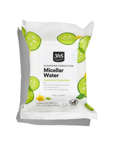 Toallitas Desmaquillantes Agua Micelar 365 Pepino 30 Unidades