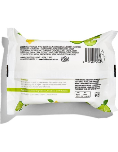 Toallitas Desmaquillantes Agua Micelar 365 Pepino 30 Unidades