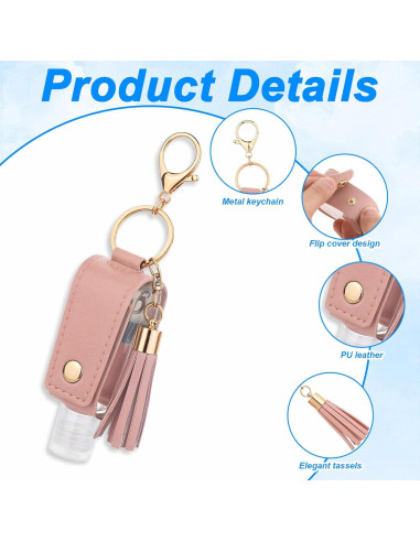 Set 3 Llavero Soporte Desinfectante Manos 30ml ZEYIYER