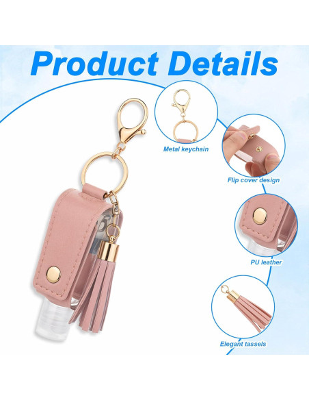 Set 3 Llavero Soporte Desinfectante Manos 30ml ZEYIYER