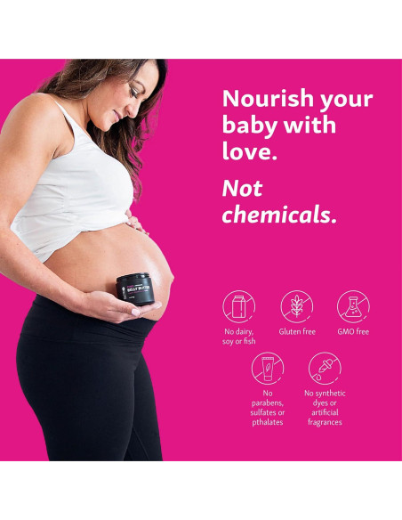Mantequilla para Barriga Glow Organics 107g - Crema Estrías Embarazo