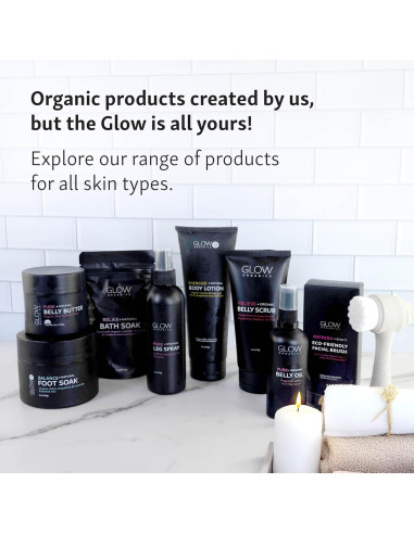Mantequilla para Barriga Glow Organics 107g - Crema Estrías Embarazo