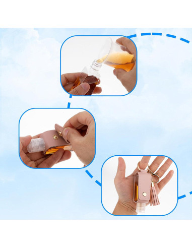 Set 3 Llavero Soporte Desinfectante Manos 30ml ZEYIYER