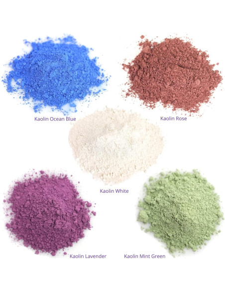 Arcilla Kaolin Cosmética ClearLee 5 Colores 100% Natural 28g