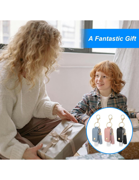 Set 3 Llavero Soporte Desinfectante Manos 30ml ZEYIYER