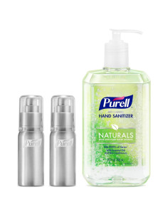 Kit Desinfectante de Manos PURELL Naturals 24 oz + 2 Botellas 59 ml