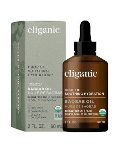 Aceite de Baobab Orgánico Cliganic 59 ml - 100% Puro para Piel y Cabello