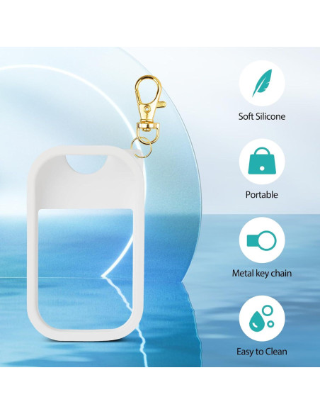 Funda de Silicona COCGVEL para Spray Desinfectante 30 ml Blanco