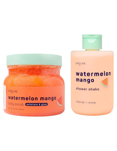 Duo Exfoliante y Gel de Ducha SpaLife Sandía y Mango 2 Piezas